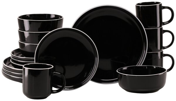 KOMBINOVANÁ SOUPRAVA, 16dílné, kamenina Creatable - Online Only nádobí, Online Only
