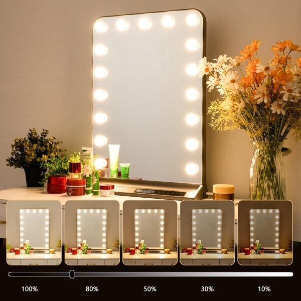 Immax 09101L -LED Stmívatelné make-up zrcadlo HOLLYWOOD 18W/230V 3000/4200/6000K
