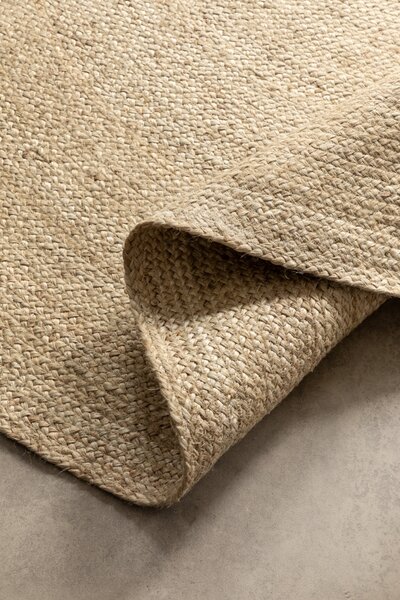 Hanse Home Kusový koberec Jute Braided 106007 Ivory - 100x100 (průměr) kruh cm