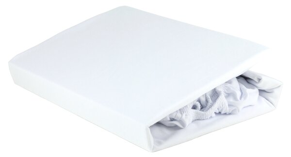 Jersey prostěradlo PREMIUM LINE 0900 bílá, 100x200 cm