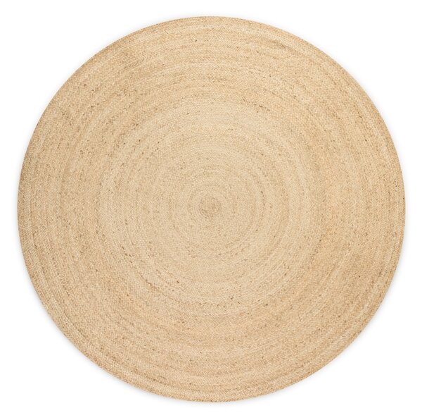 Hanse Home Kusový koberec Jute Braided 106007 Ivory - 100x100 (průměr) kruh cm