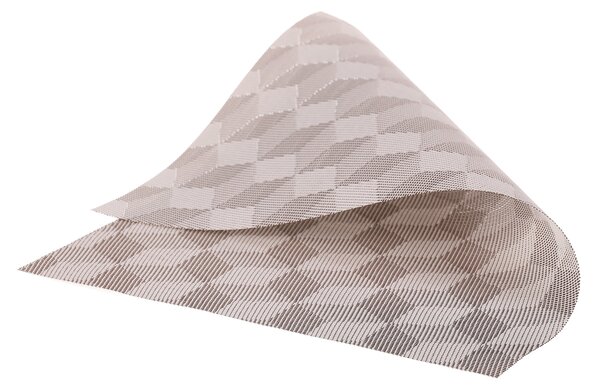 Plastové prostírání CUBES krémová