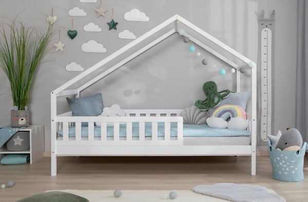 DĚTSKÁ POSTEL SE STŘÍŠKOU, 90/200 cm, bílá MID.YOU - Online Only dětské postele, Online Only