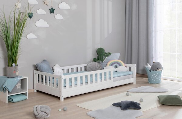 DĚTSKÁ POSTEL SE STŘÍŠKOU, 90/200 cm, bílá MID.YOU - Online Only dětské postele, Online Only