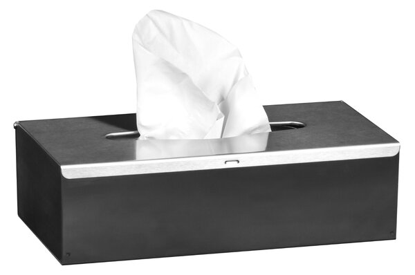 Rossignol SAS Rossignol nástěnný zásobník CLINABOX, na kapesníky-rukavice, nerezová ocel