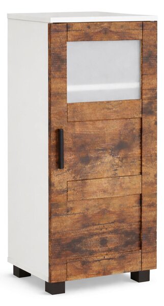 MIDI SKŘÍŇKA, bílá, barvy dubu, 38/70/28 cm MID.YOU - Koupelnové série, Online Only