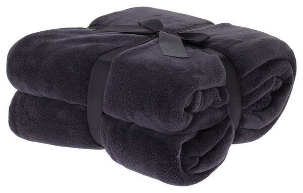 Deka FLEECE antracitová, 180x230 cm