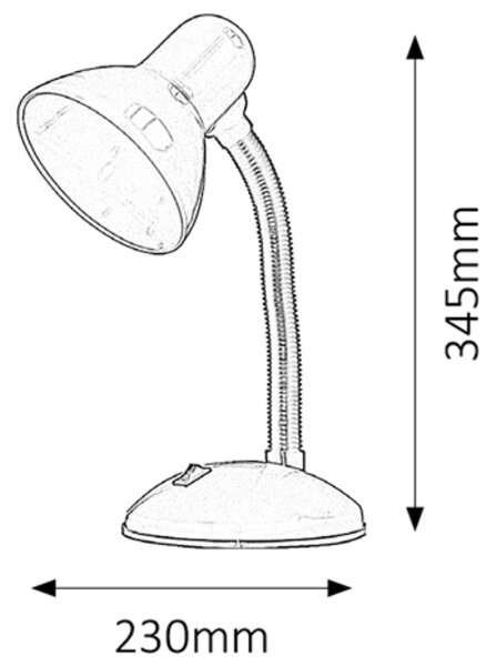 Stolní lampa DYLAN černá
