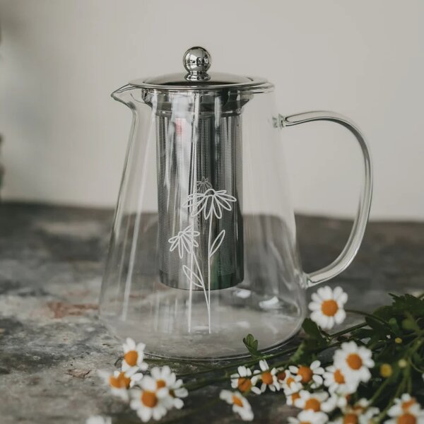 Konvice na čaj s nerezovým sítkem Daisy 1,2 l
