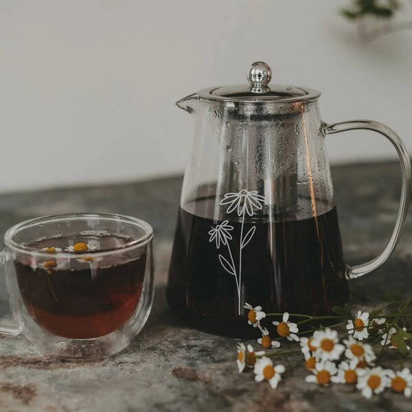 Konvice na čaj s nerezovým sítkem Daisy 1,2 l