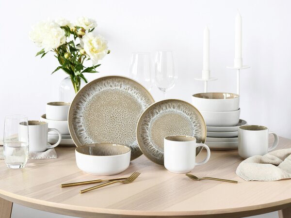 KOMBINOVANÁ SOUPRAVA, 16dílné, kamenina Creatable - Online Only nádobí, Online Only
