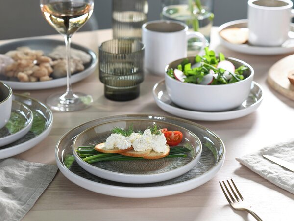 KOMBINOVANÁ SOUPRAVA, 16dílné, kamenina Creatable - Online Only nádobí, Online Only