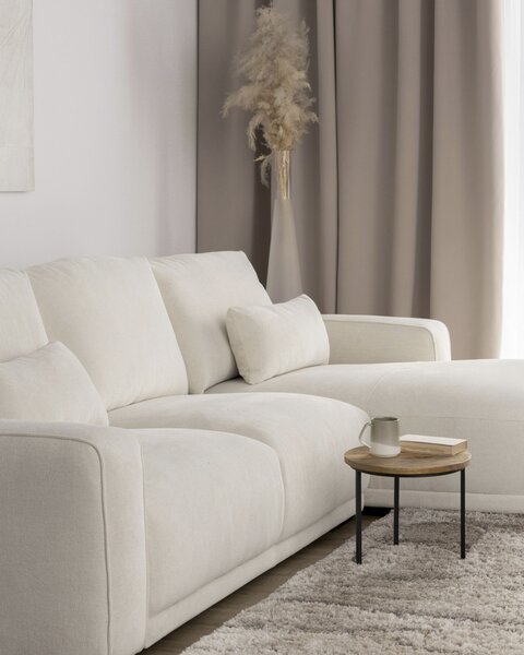 Pohovka Silkeborg crème white levostranná