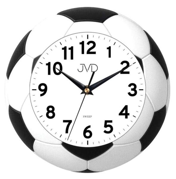 JVD Dětské nástěnné netikající tiché hodiny JVD HJ119 - FOTBALOVÝ MÍČ ( )