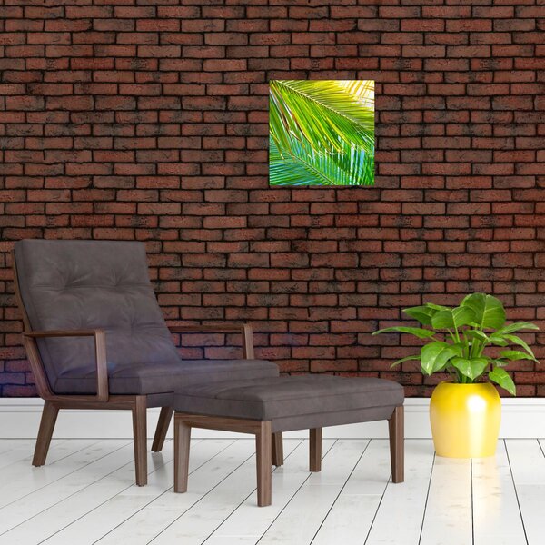 Obraz - Palmové listy (30x30 cm)