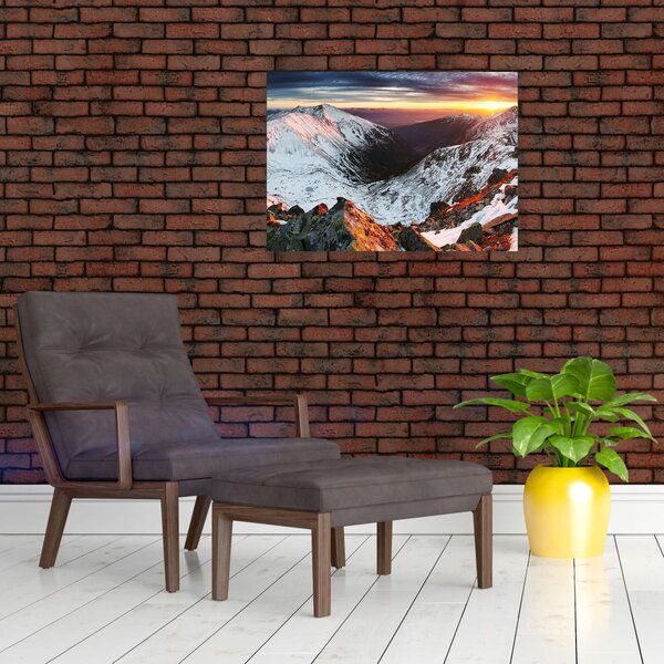 Obraz - Zimní horské panorama (70x50 cm)