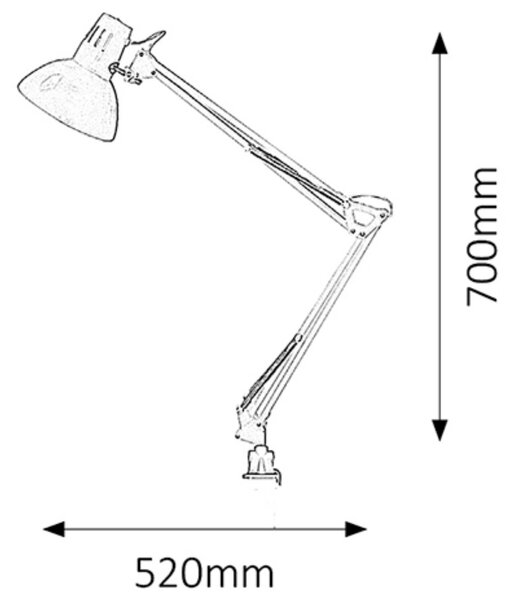 Stolní lampa ARNO černá