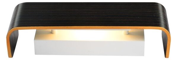 LA 1000621X VÝPRODEJ VZORKU - MANA stínidlo dřevo šedé/hnědé 29x9,5x7cm - BIG WHITE (SLV)