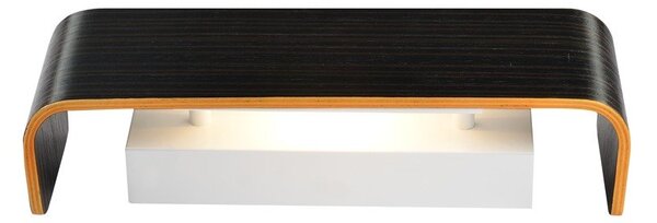 LA 1000621X VÝPRODEJ VZORKU - MANA stínidlo dřevo šedé/hnědé 29x9,5x7cm - BIG WHITE (SLV)