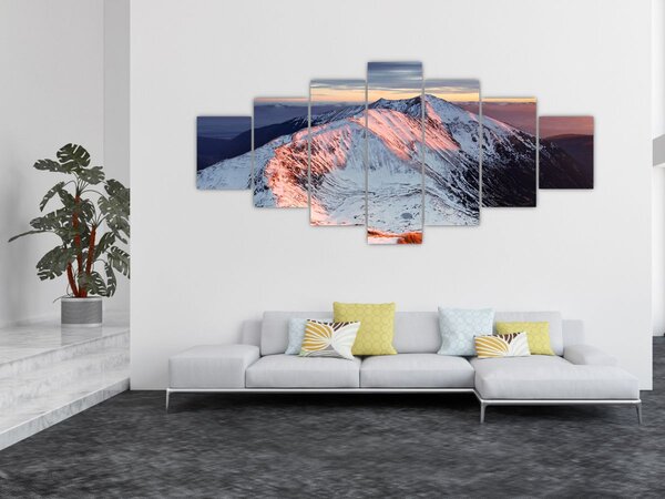 Obraz - Zimní horské panorama II. (210x100 cm)