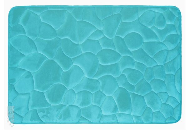 Koupelnová předložka SOFT 8 tyrkysová, 50x80 cm