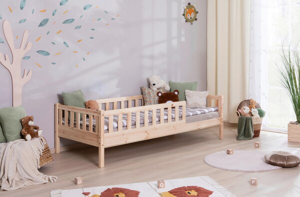 DĚTSKÁ POSTEL SE STŘÍŠKOU, 90/200 cm, přírodní barvy MID.YOU - Online Only dětské postele, Online Only