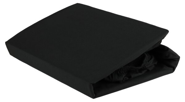 Jersey prostěradlo PREMIUM LINE 19-608 antracitová, 100x200 cm