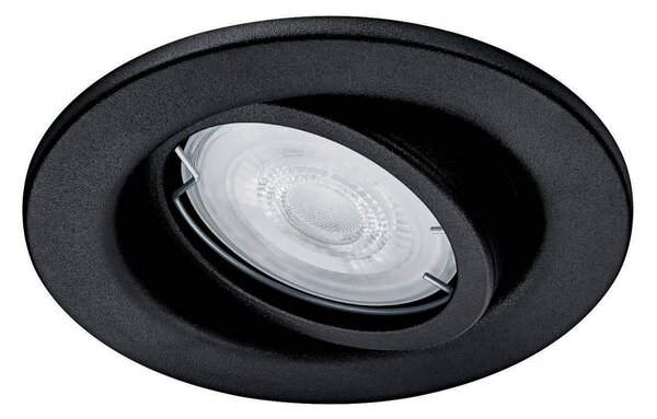 Philips Venkovní vestavné svítidlo Fresco, černé, nerezová ocel, GU10, Černá, Nerezová ocel, Moderní, Zapuštěné kulaté