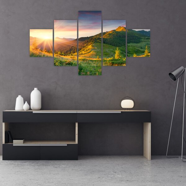 Obraz - Letní krajina (125x70 cm)