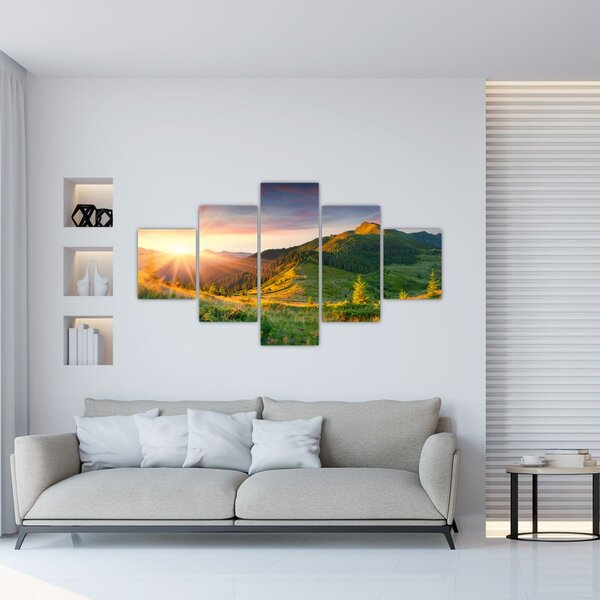 Obraz - Letní krajina (125x70 cm)