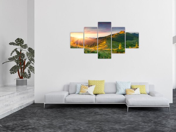 Obraz - Letní krajina (125x70 cm)