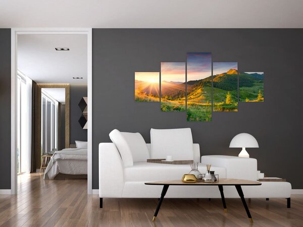 Obraz - Letní krajina (125x70 cm)