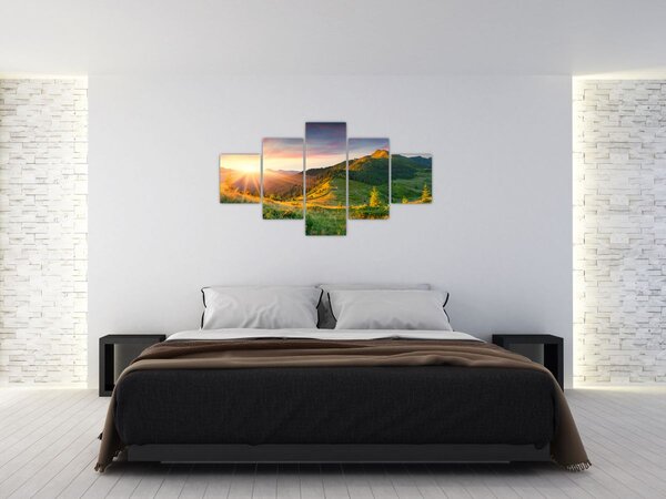 Obraz - Letní krajina (125x70 cm)