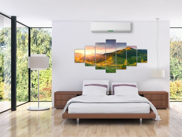Obraz - Letní krajina (210x100 cm)
