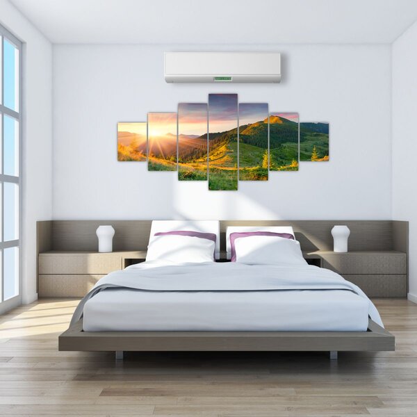 Obraz - Letní krajina (210x100 cm)
