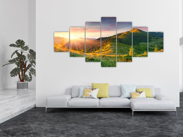 Obraz - Letní krajina (210x100 cm)