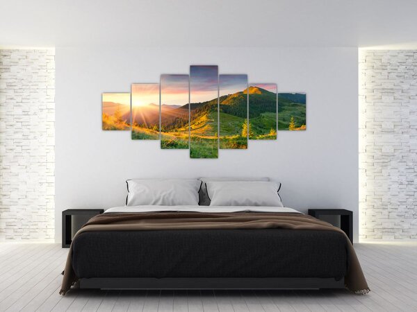 Obraz - Letní krajina (210x100 cm)