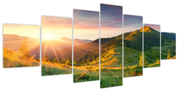 Obraz - Letní krajina (210x100 cm)