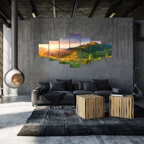 Obraz - Letní krajina (210x100 cm)