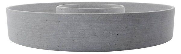 Svícen The Ring Grey Polystone 45 cm