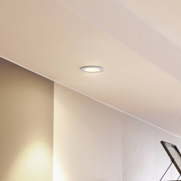 Arcchio Svítidlo LED Aryx, bílé, 2 700 K, stmívatelný, Bílá / opál, Obývací pokoj / jídelna, Hliník, Moderní