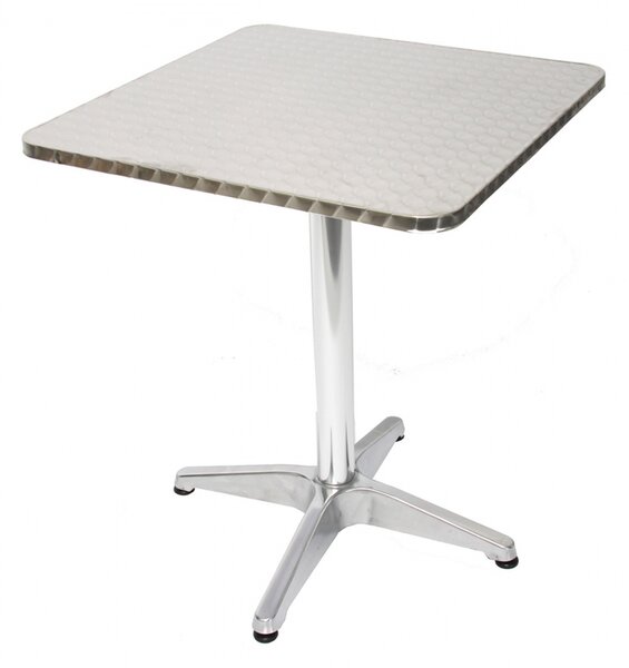 Hlinikový bistro stůl 11356, čtverec - v70 x 60 x 60 cm