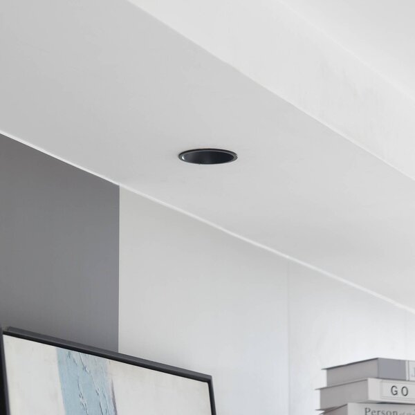 Arcchio Svítidlo LED Niria, černé, 2 700 K, stmívatelný, Černá, Obývací pokoj / jídelna, Hliník, Moderní