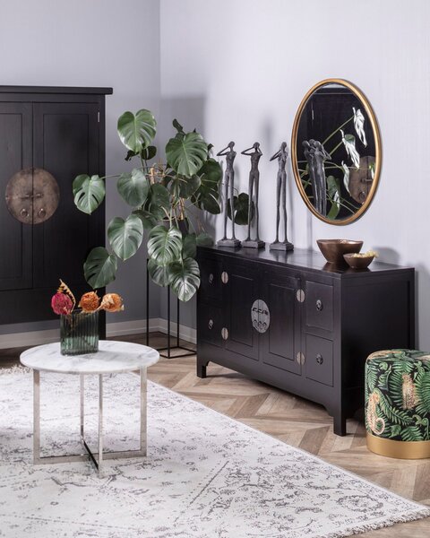 Komoda Modern 137x45x76cm black