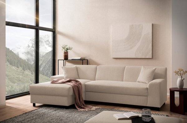 ROHOVÁ SEDAČKA, textil, šedohnědá MID.YOU - Sedací soupravy, Online Only
