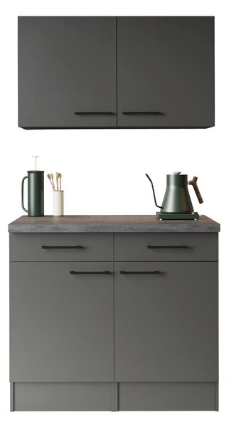 KREDENC, šedá, 100/200/60 cm Respekta - Online Only kuchyňské skříňky, Online Only