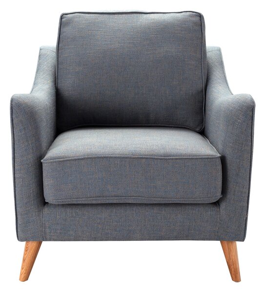 Křeslo Venuste denim blue/brown