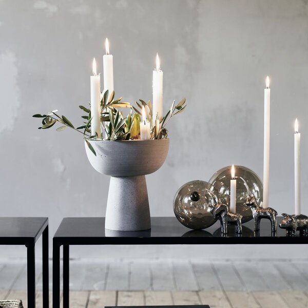 Adventní svícen na podstavci Marb Grey Polystone