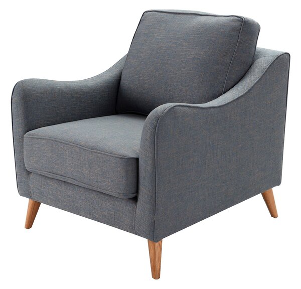 Křeslo Venuste denim blue/brown