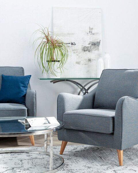 Křeslo Venuste denim blue/brown